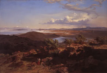 Valle de México desde el cerro de Santa Isabel